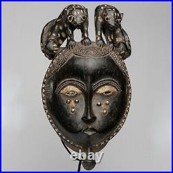 024 Masque Baoule, Baule Mask, Art Tribal Premier Africain