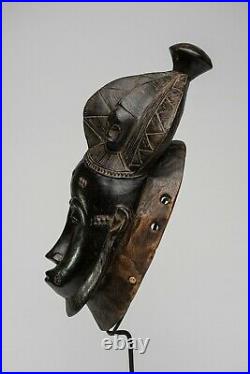 025 Masque Baoule, Baule Mask, Art Tribal Premier Africain