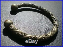 1 bracelet CELTE GAULOIS Ancien en Bronze TORQUE ARTISANAL (Cornouailles)