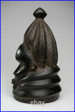 126 Masque Casque Mende, Art Tribal Premier Africain