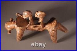 12653 Dogon Bronze Figurine de Chevalier Mali Perdu Forme