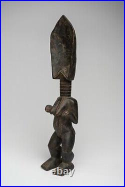 128c Art Tribal Premier Ancien Ethnique Africain, Statue De Fertilité Dan Rci