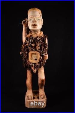 13685 Africain Grande Bakongo Figurine / Figure Dr Congo