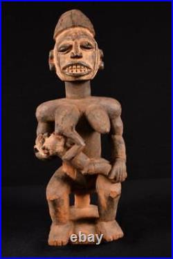 17646 Africain Vieux Igbo Fruchtberkeit Figurine / Figure Nigeria