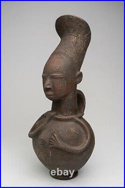 177 Art Africain, Ancien, Tribal, Premier, Jarre Mangbetu, Congo Rdc
