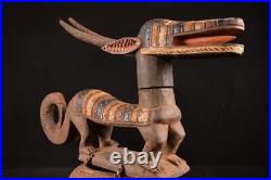 19846 Africain Vieux Chi Wara Figurine / Figure Mali