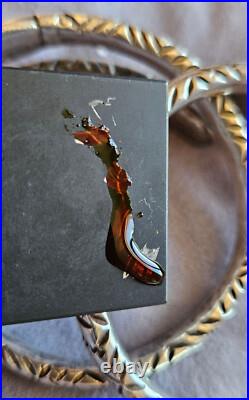 2 bracelet s ethniques berbère maghreb en argent massif gravé à tête de serpent