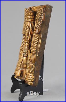 3 Plaques du Benin superbe et unique travail artisanal no bronze Art Africain