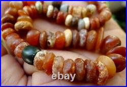 85 Perles Ancien Afrique Ancient Mali African Neolithic Agate Carnelian 85 Beads