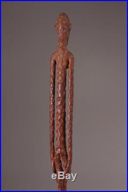 9590 Dogon bronze statuette Giacometti style cire perdue Mali