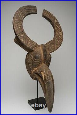 A013 Masque Bwa Oiseau, Art Tribal Primitif Africain