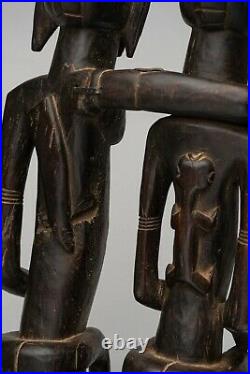 A090 Art Premier Africain, Art Ancien Africain, Statue Dogon Authentique
