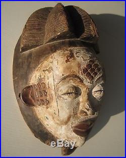 ANCIEN MASQUE CULTUELLE MUKUYI Ethnie Punu. Gabon. Art Africain
