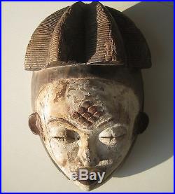 ANCIEN MASQUE CULTUELLE MUKUYI Ethnie Punu. Gabon. Art Africain