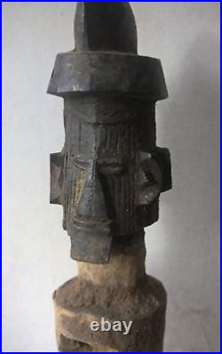 ANCIENNE STATUE Fétiche TEKE Figure Congo Tribal Art Africain songye lobi dogon
