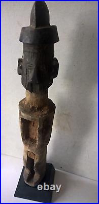 ANCIENNE STATUE Fétiche TEKE Figure Congo Tribal Art Africain songye lobi dogon