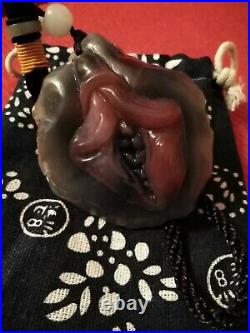 Agate Netsuke Erotique Agate Sculptée Chine Circa 19ème Shunga Sexuel IMPERIALE