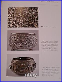 Ancien Bol à Offrandes en Argent Repoussé Saloong Siam Thaïlande