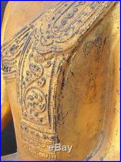 Ancien Bouddha en Papier mâché, BIRMANIE