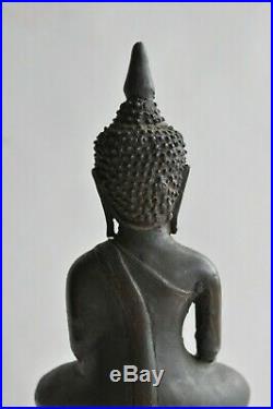 Ancien Bouddha en bronze SIAM XVIIIè siècle