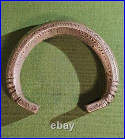 Ancien Bracelet Afghan En Argent Ethnique