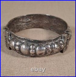 Ancien Bracelet De Cheville en Argent Inde Ethnique