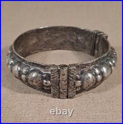 Ancien Bracelet De Cheville en Argent Inde Ethnique