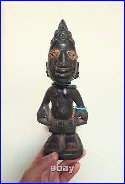 Ancien Ibedji Ibeji Figure, Yorouba, Nigeria, Tribal Art Africain