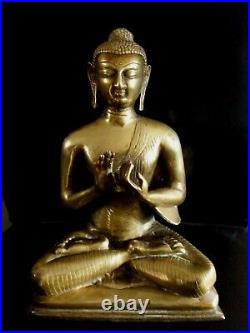 Ancien Large Shiva Bouddha Divinite Bronze 31 CM / 2.5 KG