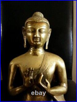 Ancien Large Shiva Bouddha Divinite Bronze 31 CM / 2.5 KG