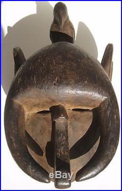 Ancien Masque Cultuelle- Ethnie Baoule- Cote-d'ivoire. Art Africain