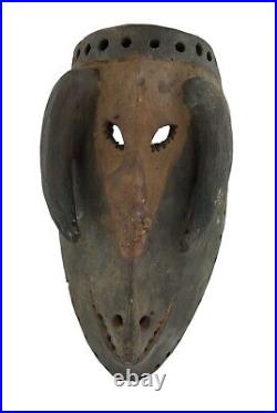 Ancien Masque Dogon zoomorphe Art tribal coutumier Africain 1035