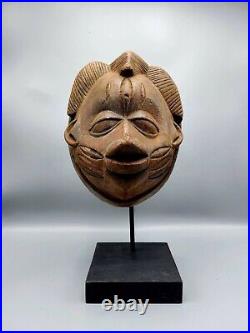 Ancien Masque En Bois africain Yoruba, Nigéria