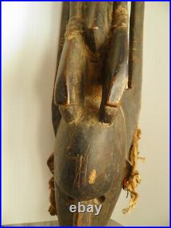 Ancien Masque peigne africaine en bois bambara Mali