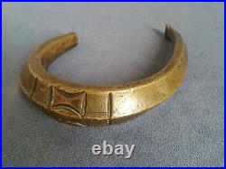 +++ Ancien Torque collier FANG laiton vers 1900 Gabon african necklace +++