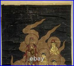 Ancien Très Ancien Bouddha Tibétain Défiler Tibétaine Peinture 81206