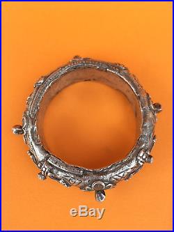 Ancien bracelet argent émaux Maroc bijou berbère amazigh XIXème