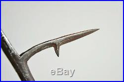 Ancien couteau de jet Laka Tchad 1940 african africa throwing knife