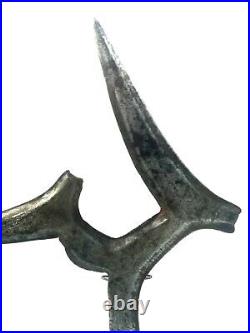 Ancien couteau de jet Ngbaka Mabo africain 1900 african africa congo