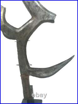 Ancien couteau de jet Ngbaka Mabo africain 1900 african africa congo