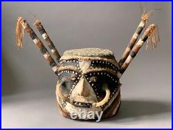 Ancien masque coiffe Île de Malekula Vanuatu art docéani oceanic art