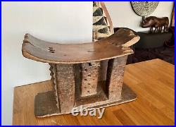 Ancien tabouret De Chef Ashanti Ghana Art Tribal / Arts primitifs