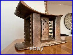 Ancien tabouret De Chef Ashanti Ghana Art Tribal / Arts primitifs