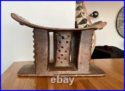 Ancien tabouret De Chef Ashanti Ghana Art Tribal / Arts primitifs