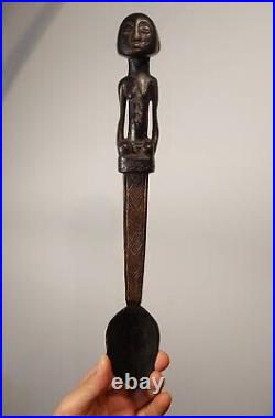 Ancienne Cuillère Luba Spoon, RDC Congo, Tribal Art Africain