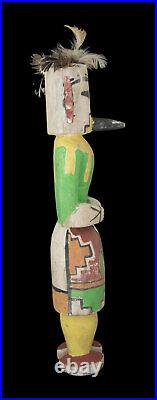 Ancienne Poupée style Guerrier Hopi Zuni Kachina amérindienne 33 cm AC