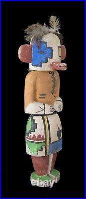 Ancienne Poupée style Kachina guerrier Zuni Hopi amérindienne 32 cm BD