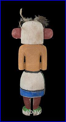 Ancienne Poupée style Kachina guerrier Zuni Hopi amérindienne 32 cm BD