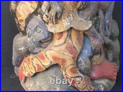 Ancienne Statuette Bois, mythologie de BALI INDONÉSIE