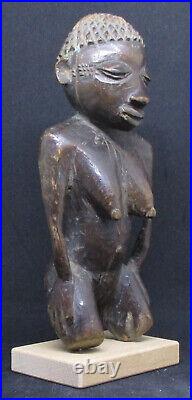 Ancienne Statuette Féminine PENDE CONGO Belge début 1900